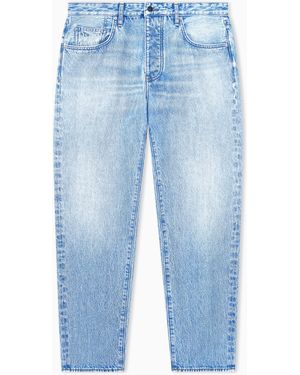ARMANI EXCHANGE Oversized Fit 5 Pockets Denim Pant - Blue