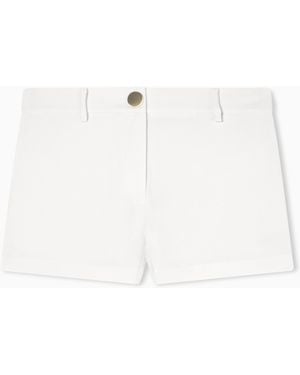 ARMANI EXCHANGE Flowing Crepe Shorts - White