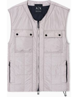 ARMANI EXCHANGE Ultralight Padded Vest - Grey