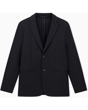 ARMANI EXCHANGE Two-Button Jacket With Patch Pockets - Blue