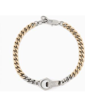 ARMANI EXCHANGE Stainless Steel Id Bracelet - White