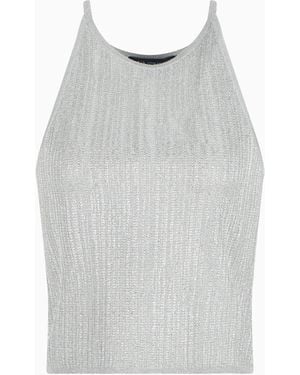 ARMANI EXCHANGE Knitted Tops - Grey