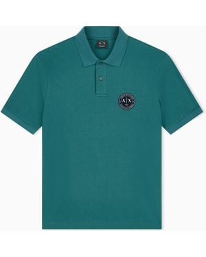 ARMANI EXCHANGE Regular Fit Polo Shirt - Green