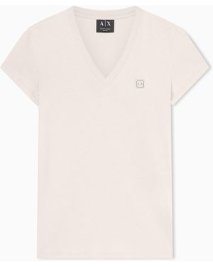 ARMANI EXCHANGE Slim Fit T-Shirt - White