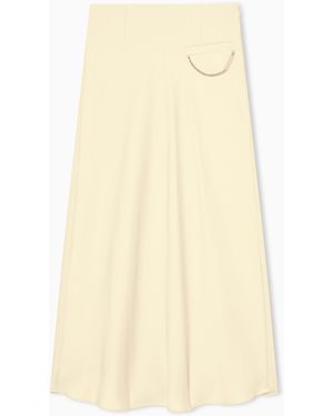 ARMANI EXCHANGE Long Flowing Skirt - Natural