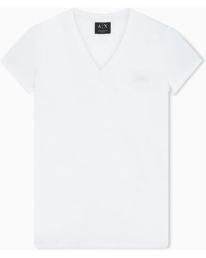 ARMANI EXCHANGE Slim Fit T-Shirt - White