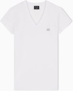 ARMANI EXCHANGE Slim Fit T-Shirt - White