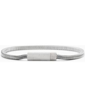 ARMANI EXCHANGE Stainless Steel Id Bracelet - White