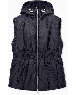 ARMANI EXCHANGE Sleeveless Jacket - Blue
