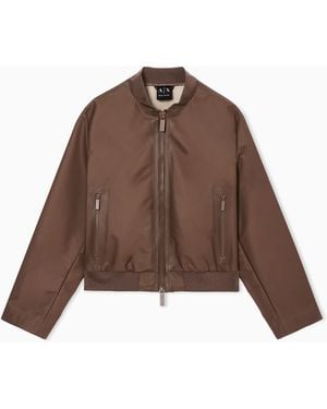 ARMANI EXCHANGE Blouson With Zip - Brown