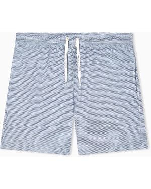 ARMANI EXCHANGE Costume Da Bagno Stampa Grafica All-Over - Blu