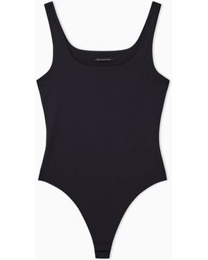 ARMANI EXCHANGE Scoop-Neck Bodysuit - Blue