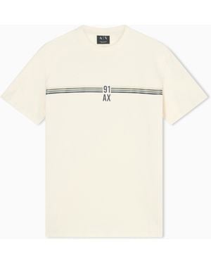 ARMANI EXCHANGE Regular Fit T-Shirt - Natural