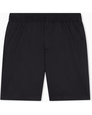 ARMANI EXCHANGE Lightweight Oxford Bermuda Shorts - Blue