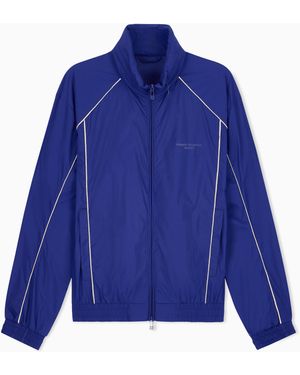 ARMANI EXCHANGE Lightweight Technical Nylon Blouson With A Matte Finish - Blue