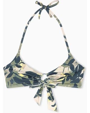 ARMANI EXCHANGE Bikini Top Elasticated Band - White