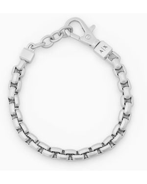 ARMANI EXCHANGE Nylon Chain Bracelet - White