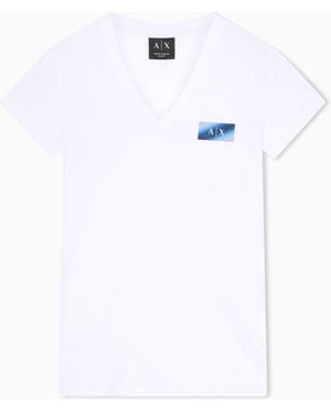ARMANI EXCHANGE Slim-Fit T-Shirt - White