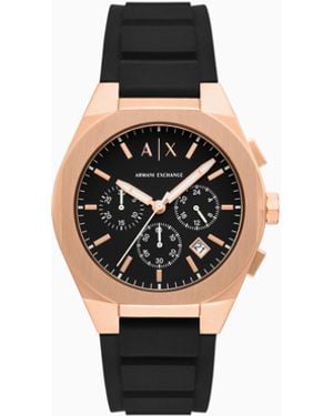 ARMANI EXCHANGE Sync Chronograph Silicone Watch - White