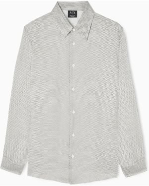 ARMANI EXCHANGE Technical Fabric Shirt - White