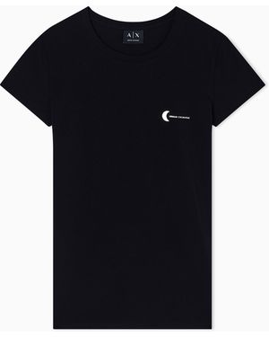 ARMANI EXCHANGE Slim Fit T-Shirt - Black