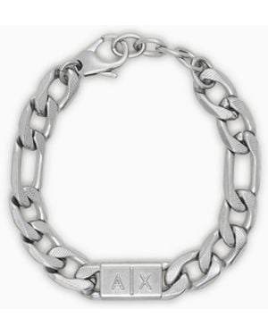 ARMANI EXCHANGE Stainless Steel Chain Bracelet - Metallic