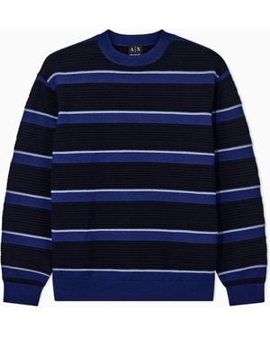 ARMANI EXCHANGE Regular Fit Pullover - Blue