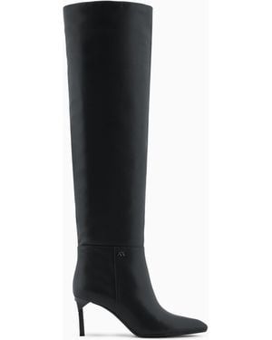 ARMANI EXCHANGE Boots With Thin Heel - Black