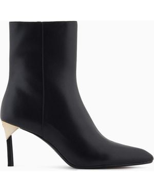 ARMANI EXCHANGE Ankle Boots With Detail - Black