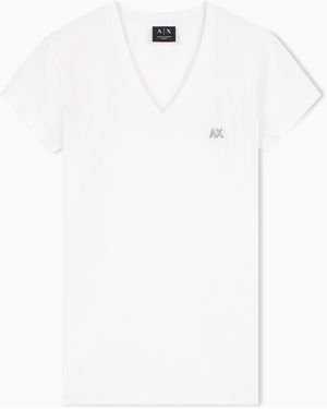 ARMANI EXCHANGE Slim Fit T-Shirt - White