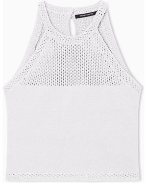 ARMANI EXCHANGE Perforated Top - White