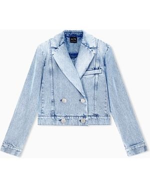 ARMANI EXCHANGE Regular Fit Blazer - Blue