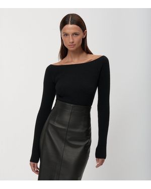 Arrita Studio Leather Skirt - Black