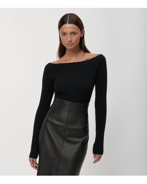 Arrita Studio Bateau Cut Sweater - Black