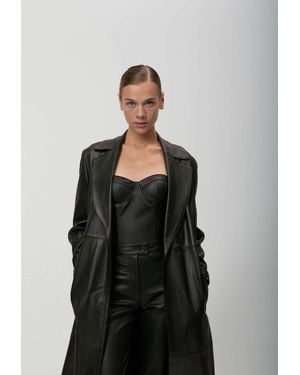Arrita Studio Leather Bustier - Black