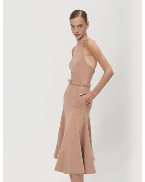 Arrita Studio Sleeveless Turtleneck Dress - Natural