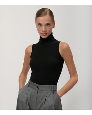 Arrita Studio Sleeveless Turtleneck - Black