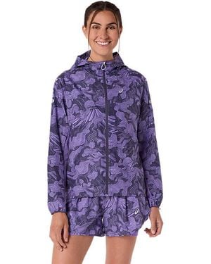 Asics Fujitrail Packable Jacket - Blue
