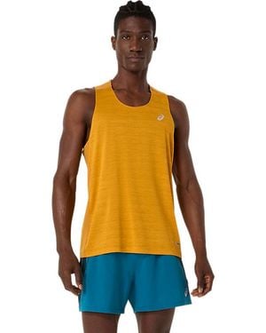 Asics ROAD SINGLET - Schwarz