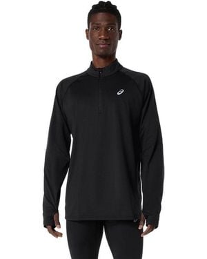 Asics SPORT WINTER 1/2 ZIP TOP - Negro