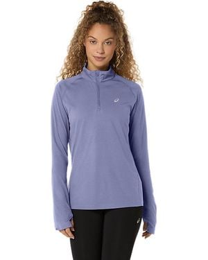 Asics Sport Ls 1/2 Zip Top - Blue