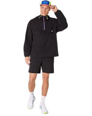 Asics Track Club Relaxed Pullover Jacket - Nero