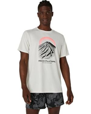Asics Fujitrail Logo Ss Top - Black