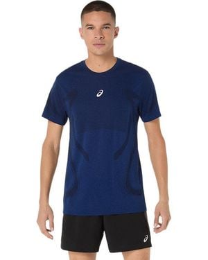 Asics ROAD SEAMLESS SS TOP - Blau