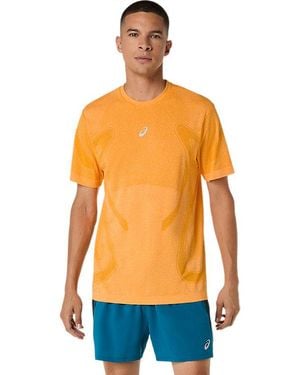 Asics Road Seamless Ss Top - Blue