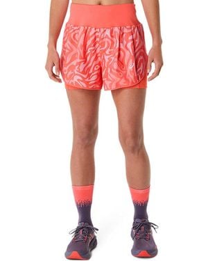 Asics Road All Over Print 2-N-1 3.5In Short - Rosso