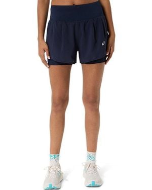 Asics Road 2-N-1 3.5In Short - Zwart