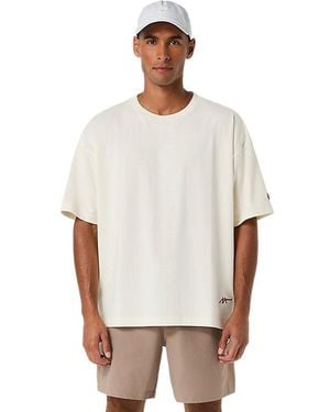 Asics HERITAGE HEAVY COTTON RUN CITY TEE - Blanco