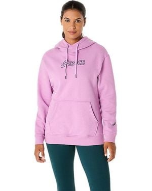 Asics Logo Oth Hoodie - Rosa