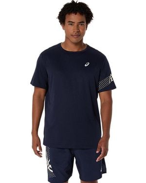 Asics Icon Ss Top - Blauw